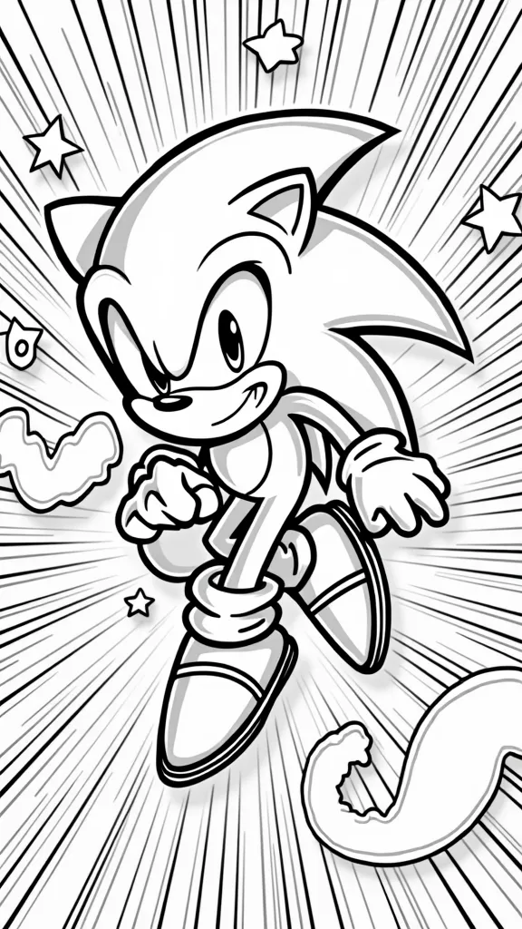 pages à colorier Sonic Sonic